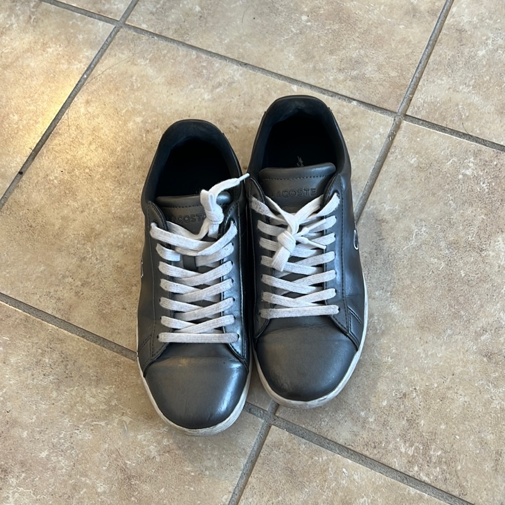 Grey Lacoste shoes - Size 7W US